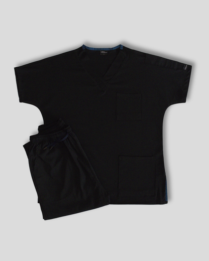 Derin Siyah Scrubs